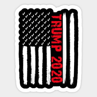 Trump 2020 American Flag Sticker